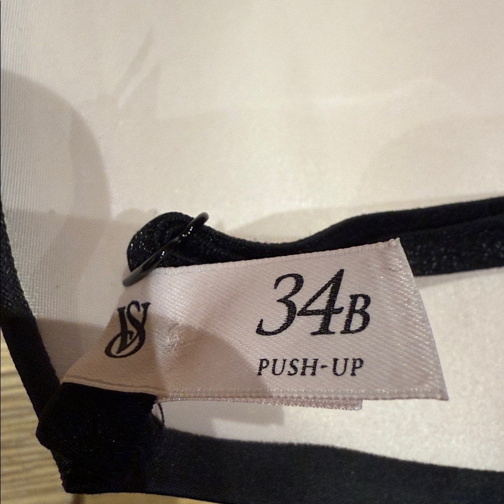 💥🔥🤩Victoria's Secret rhinestone new 2025 Oct black 32b Push-Up Bra - Picture 5 of 6